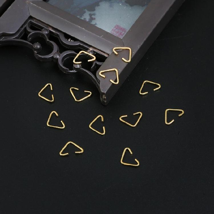 100 Pieces Alloy for Triangle Open Jump Ring Split Ring For Jewelry Making Acces