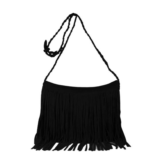 Women Tassel Shoulder Bag Large Capacity Retro Crossbody Bag Bohemian Fringe Messenger Bag for Daily Outings Work Travel