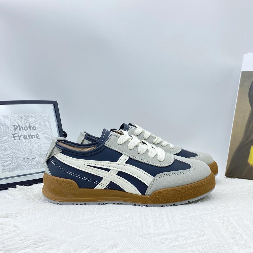 Dexun Schuhe Damen 2025 neu Herbst Retro vielseitig flache Grundplatte Schuhe lässig Sport Forrest Gump weiße Schuhe einzelne Schuhe