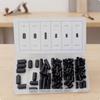 80 Pieces Rubber Vacuum Cap Assortment Snug Hardware Thick for Mechanics, DIYers