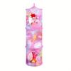 3-Tier Hanging Mesh Organizer with Stacking Open Cages - Ideal for Plush Toy, Multi-Purpose Toy Hammock, Cylindrical Storage Net Hammock