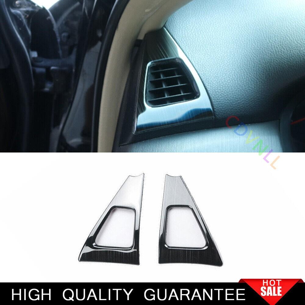 For Honda Accord 8th 2008-2013 Black Titanium Dashboard L&R Air Outlet Vent Trim