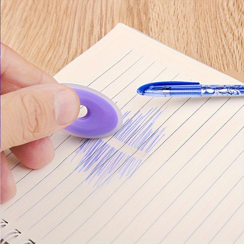 50pcs Erasable Gel Pens -0.5mm Point - Heat &Rub Resistant - Ideal for School & Office Use (30 Refills+3 Pens+2 Eraser)