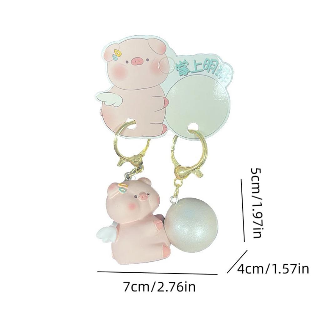 Harz Tier Pärchen Anhänger Magnetisch Rucksack Schlüsselanhänger Lustig Perle Schwein Schlüsselanhänger Party