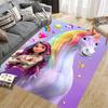 Unicorn Academy Home Sofa Decoration for Living Room & Bedroom, Non‑Slip Play Flannel Floor Mat for Game Room