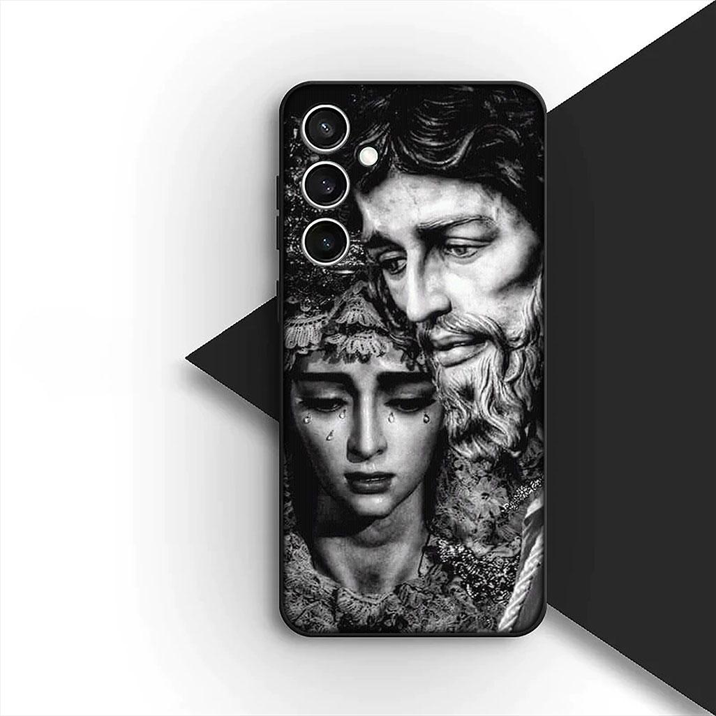 

Cover for Samsung Galaxy S20 S22 S21 FE Ultra Plus A07 A17 A15 A16 A25 A57 A37 Casing Phone Case God Jesus Judah Jehovah Cross Galaxy S21 FE 5G