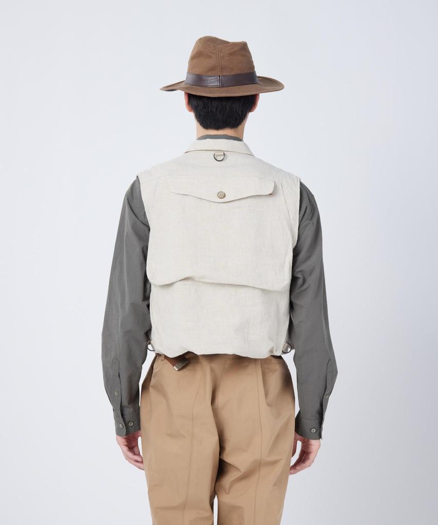 Snow Peak Maßgeschneiderte Angelweste Oberbekleidungsweste XL BEIGE SPTL-JK-26SU901 Mittelschicht Herren Damen