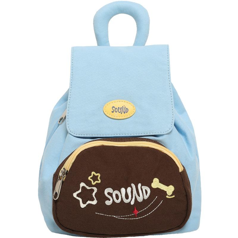 

Small Backpack, Backpack, Niche Bag, Fashionable and Versatile, Hand-carried, Color-blocking Schoolbag синій