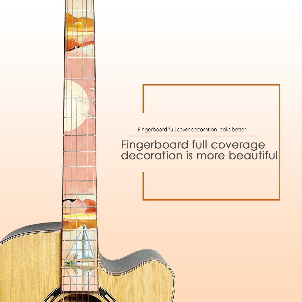 Electric Guitar Parts Ultra Thin Stickers Guitarra Accessories Cross Inlay Decals Fretboard Sticker