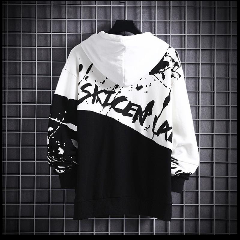 Sweat à capuche à manches longues pour homme, style hip-hop, ample, pour couple