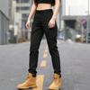 American Tooling Damen Einfarbige Vielseitige Freizeithose Skinny Abriebfest Pendler Gerade Mehrere Taschen Hosen