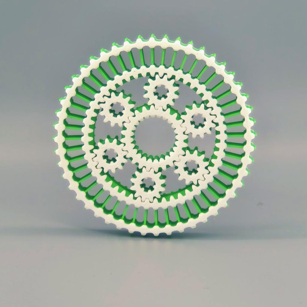 3D Printed Interstellar Gear Fingertip Gyroscope Decompression Toy For All Ages Cool Rotating Gear Artifact