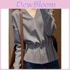 T Shirt Girl Oversize V Neck Linen Embroidery Spring Casual Womens Fashion