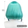 Türkis kurzes Haar Bob Kopf synthetische Perücke Spielfigur Cos Perücke Anime Reality Show Perücke
