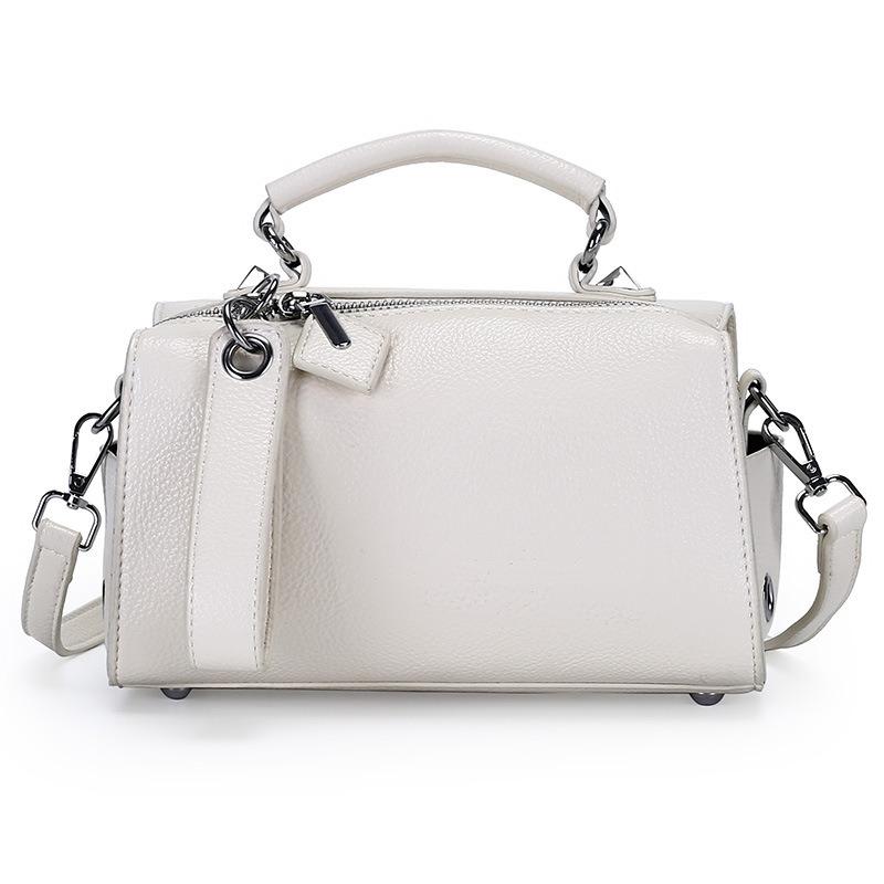 Women's Bag New Lychee Pattern Handbag Retro Fashion Single Shoulder Oblique Span Women's Bag Commuter Bag