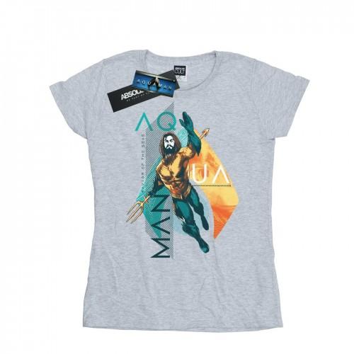 

DC Comics Womens/Ladies Aquaman Tropical Icon Cotton T-Shirt XXL білий