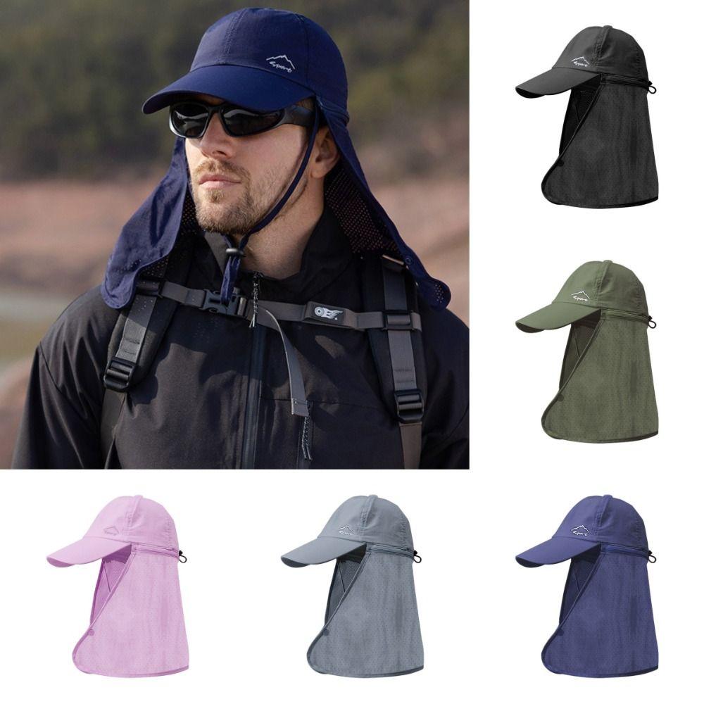 

Mesh Sun-cream Bucket Hat Face Mask Outdoor Fishing Cap Fashion Man Sun Hat Garden Work темно-сірий колір