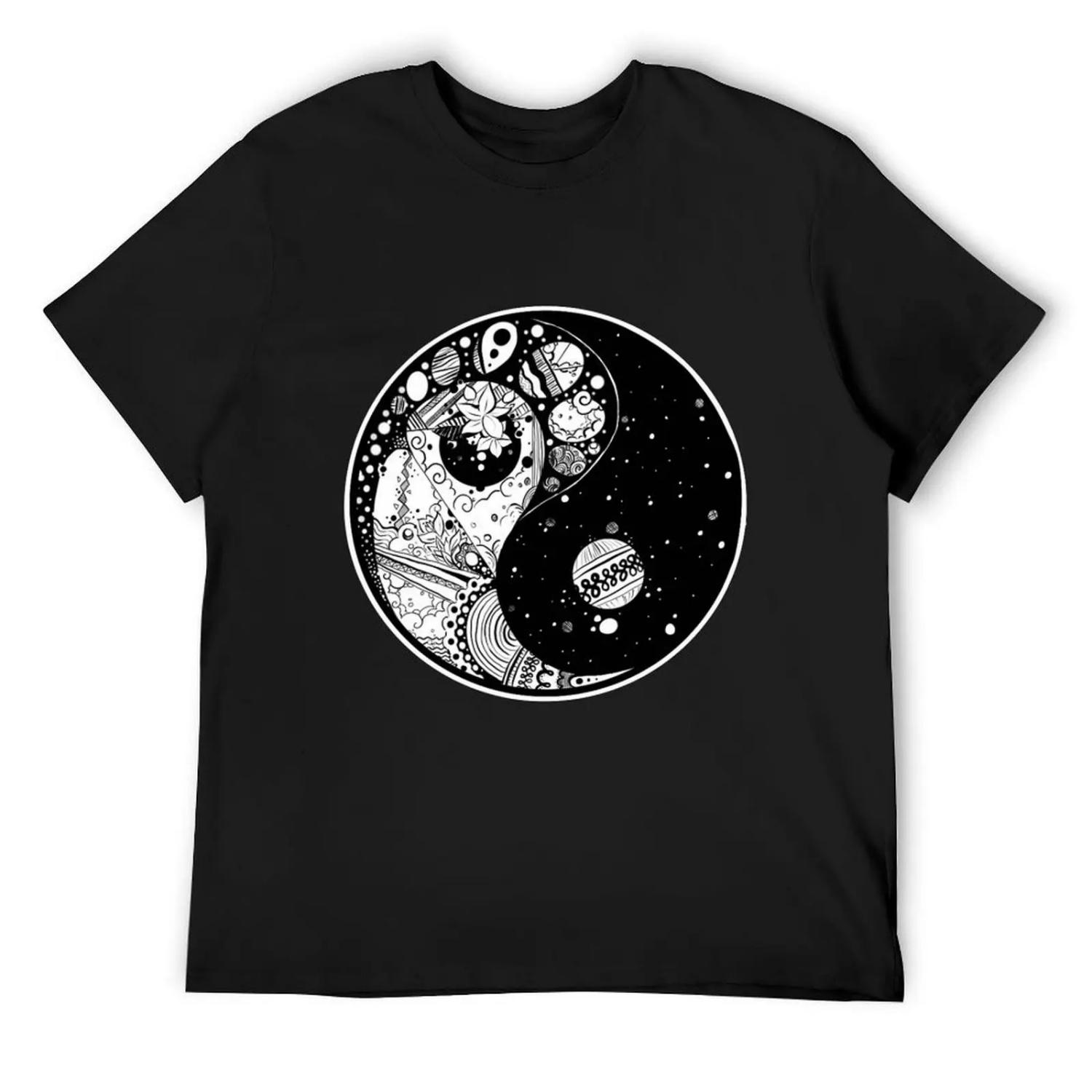 

Abstract Ying Yang T-Shirt vintage anime shirt anime stuff funny costumes T-shirts for men cotton XXXXXL різнокольоровий