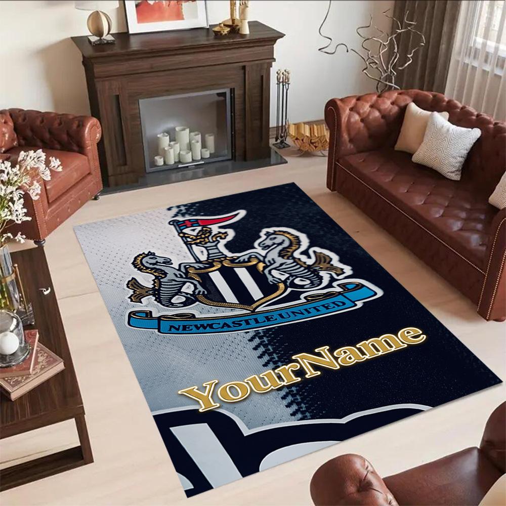 Newcastle 3 Customized Name Floor Rug Office Rug Suitable for Living Rooms Entryway Dormitory Study Room Antislip Carpet Decorate Offices