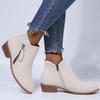 Plus Size Suede Women's Ankle Boots - Autumn/Winter 2021, European & American Style