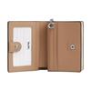 Coach Snap Wallet 10 Metal Logo Double Fold Design Leather Wallet Women Wallet Silver White Chalk CW789-SVXU5