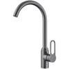 TLXT Gunmetal Grey Tall Stainless Steel Kitchen Faucet