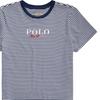 Polo Ralph Lauren SS25 Logo-Besticktes Gestreiftes Baumwoll-Rundhals-Kurzarm-Regular-T-Shirt Klassische Edition Damen Oberteile 211838119-001