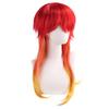 Red Wig, Long Full Wig, Anime Character Cosplay, Disguise, Heat-Resistant Wig, Cosplay Accessory, with Net, for Comic Market Events, Halloween,