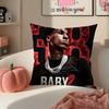 Toppg HipHop Rapper YYoungBoy Cushion Cover Pillowcase Short Plush Invisible zipper Room Sofa Cushion Cover