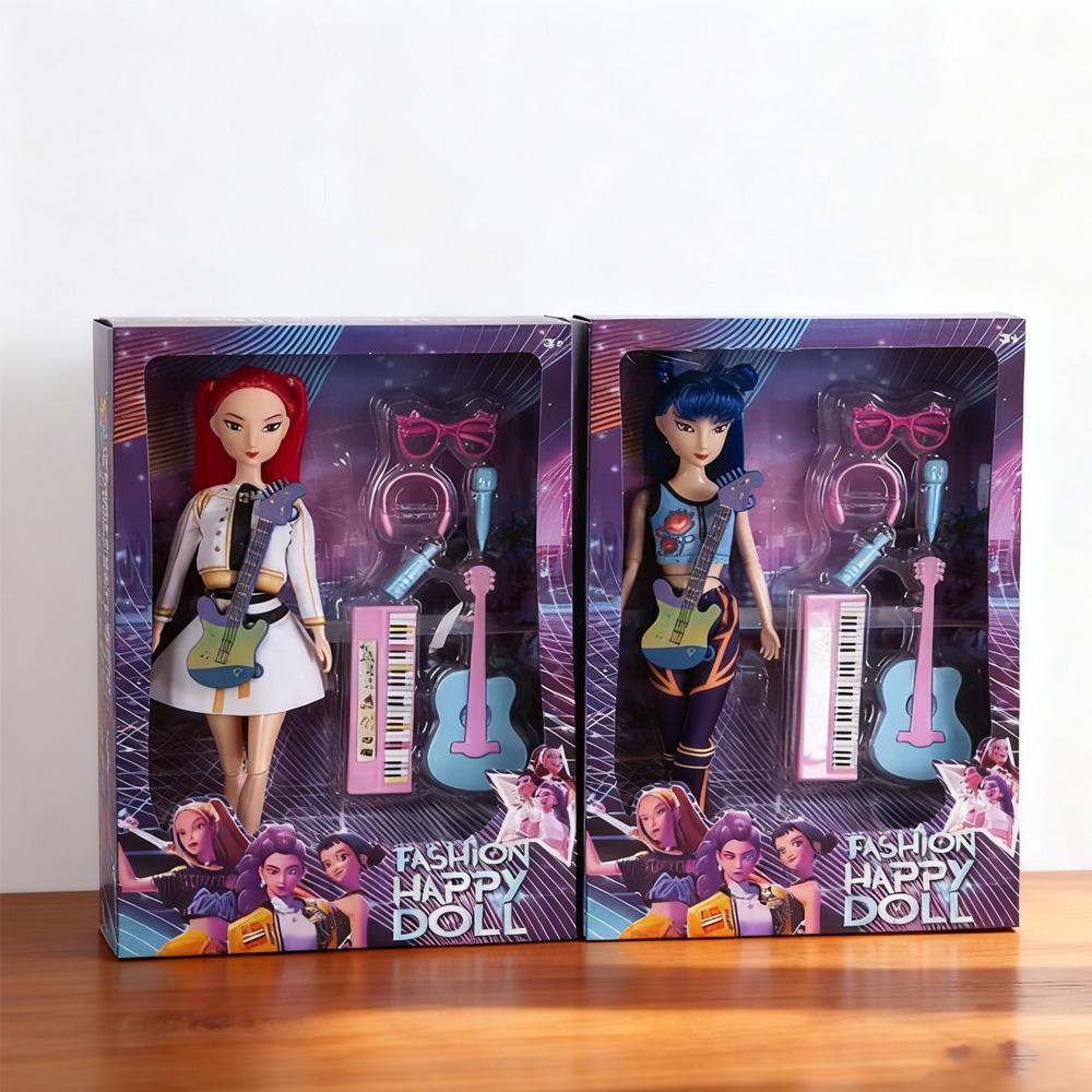 Limited  Sale! 30cm Kpop "Demon Hunters" Anime Character Vinyl Doll - Rumi/Mira/Zoey Idol Figure, High-Quality Birthday Gift