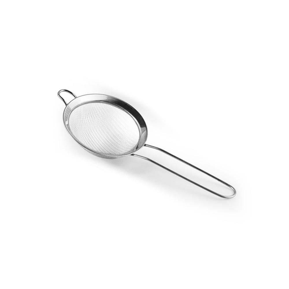 1PC Tamis à farine en maille avec poignée Diamètre Passoire en acier inoxydable Tamis à thé Passoire de cuisine Outil de filtre