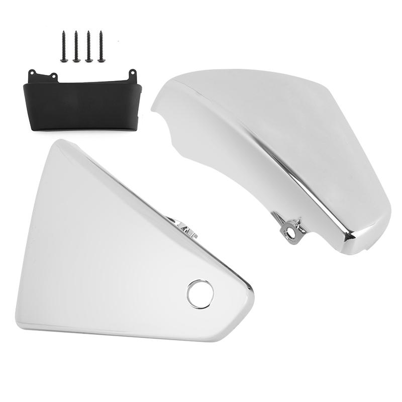 Motorcycle Chrome Left Right Battery Side Cover Fairing For Kawasaki Vulcan VN900 Classic Custom 2006-2020