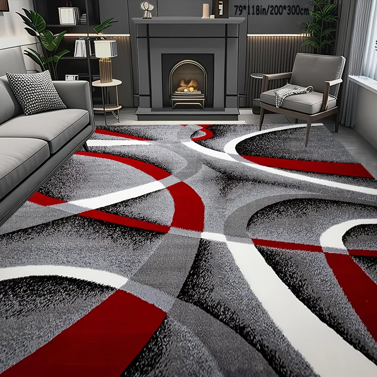 Modern Abstract Geometric Large Carpet Anti
