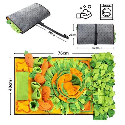 Pet Sniffing Mat Dog Walking Mat Dog Cat Hidden Food Blanket Sniffing Training Blanket Foraging Mat