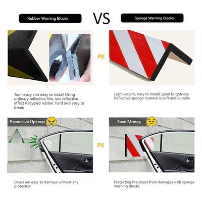 2/4pcs Garage Wall Protector Foam Edge Corner Bumper Wall Corner Guard Cars Anti-collision Sticker Garage Columns Anti Scratch