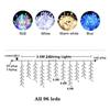 Street Garland On The House Christmas Decorations Ornaments LED Festoon Icicle Curtain Light Droop 0.5/0.6/0.7M EU Plug New Year