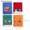 Loose-leaf Christmas Coil Notepad Cute Side-flip Coil Book 40sheets Mini Notebook  Students