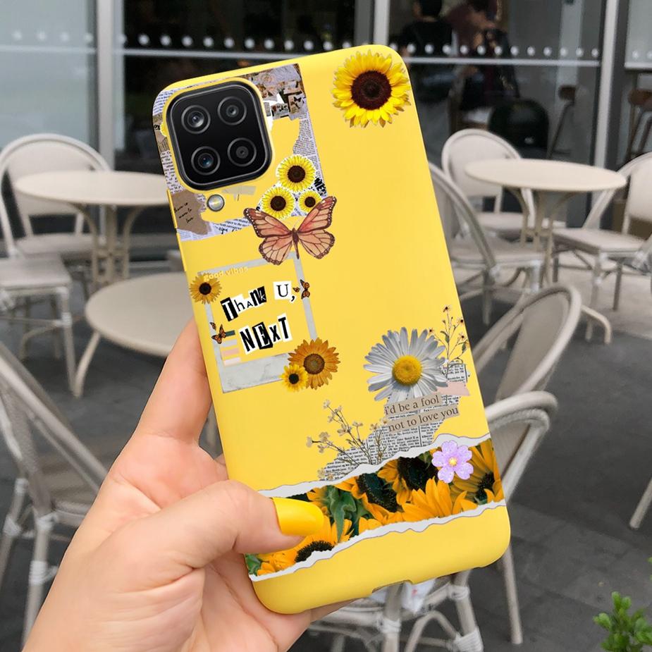 Für Samsung Galaxy A12 Hülle M12 F12 Cue Süßigkeiten Bemalte Abdeckung Weiche Silikon Handyhülle Für Samsung A12 M 12 GalaxyA12 Coque Bumper