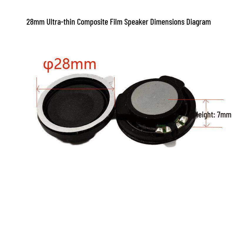 30mm Round 4 Ohm 3W Composite Membrane Full-Range Speaker - 2.3cm Mini Audio Speaker 1 штука/черный 03/нет провода