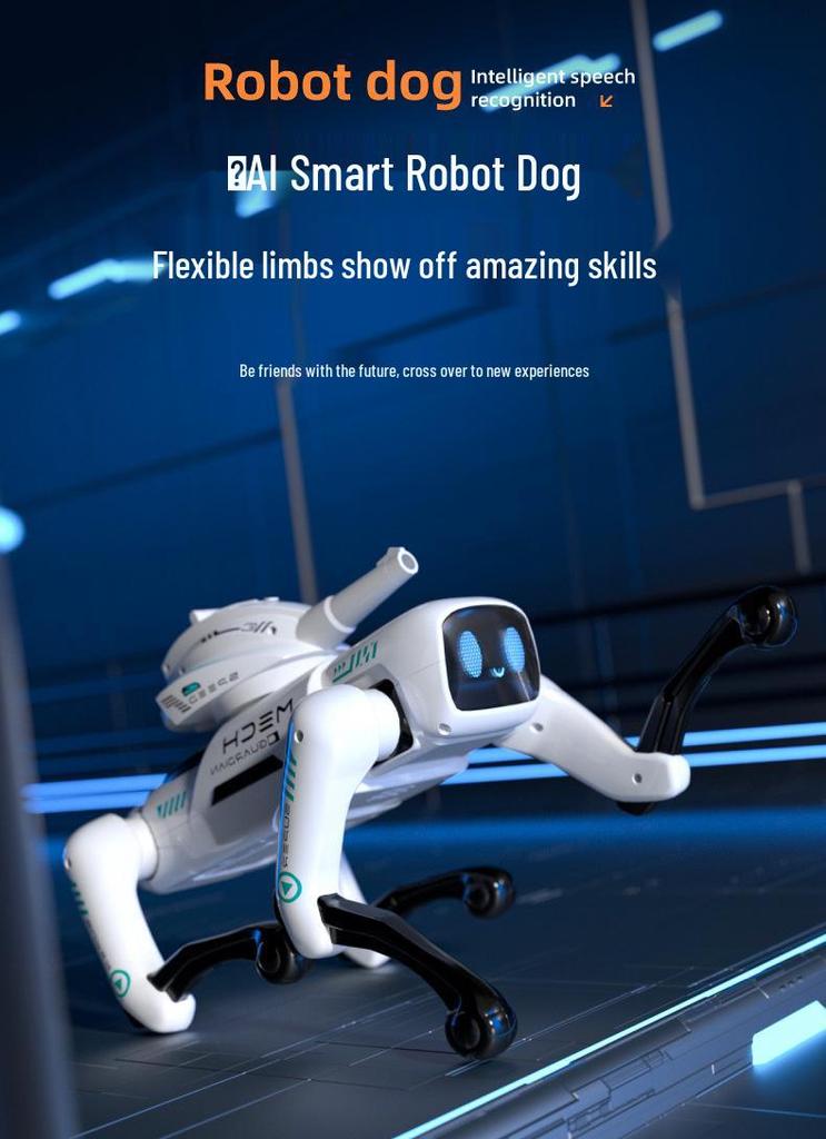AI Bionic Combat Robot Dog with Remote & Voice Command