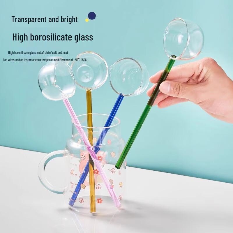 High Borosilicate Glass Soup Spoons