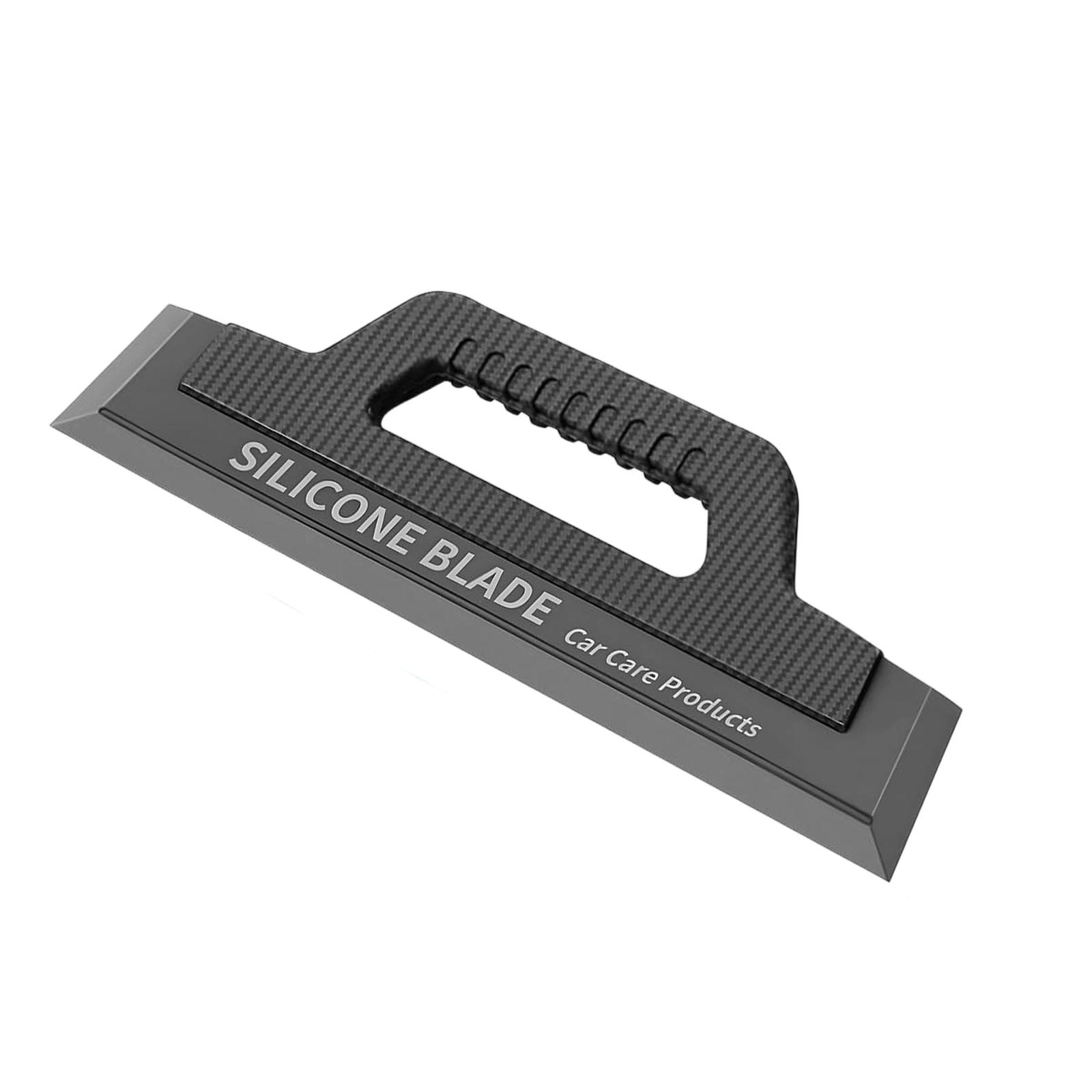 

Silicone Blade Car Care Products Water Wiper Flexible Handle for Vehicle Surface Drying and Cleaning Tool one size чёрный