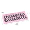 12 Pairs Of Curled False Eyelashes, Natural Chemical Fiber Eyelashes, Thick Simulated Eyelashes