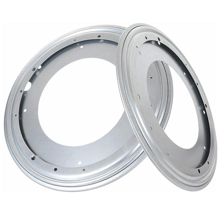 9-Inch 360° Rotating Iron Display Stand with Galvanized Hollow Base