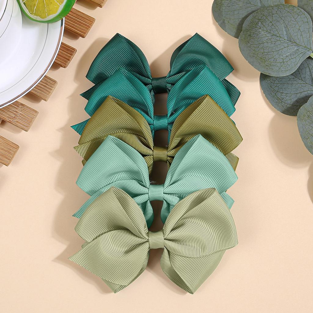 5 buc Arcuri de Păr Drăguțe din Panglică Grosgrain cu Clipsuri pentru Fete Clipsuri de Păr Drăguțe 30 Culori Arcuri de Păr Ac de Păr Clipsuri Accesorii de Păr pentru Copii