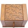 5-patrový velký vintage zásuvkový box na šperky, stolní zrcátko na make-up, vícepatrový dřevěný šperkovnice, dárek pro ženy