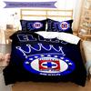 Cruz Azul Themed 3pcs Bedding Set Duvet Cover Closure Includes 1 Duvet Cover & 2 Pillowcases for All Seasons Bedroom Home Dorm Decor