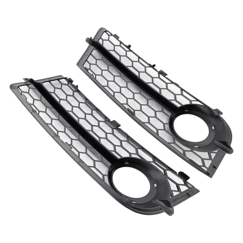2PCS Fog Light Cover Grille Grill 8J0807682 8J0807681 Fit TT MK2 2007-2010