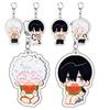 Animacinis Anime Vasara Hikaru Mirė Figūrėlė Akrilinis Raktų Pakabukas Kawaii Mielas Krepšių Pakabukas Studentų Raktų Pakabuko Žiedas Moterims Accesorios
