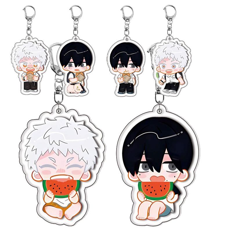 Animacinis Anime Vasara Hikaru Mirė Figūrėlė Akrilinis Raktų Pakabukas Kawaii Mielas Krepšių Pakabukas Studentų Raktų Pakabuko Žiedas Moterims Accesorios